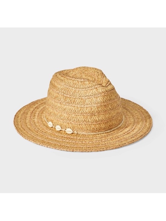Universal Thread Accessories - NWT Universal Threads Woven Straw Sun Hat with Shell Accent package size L/XL
